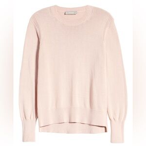 Everlane The Soft Cotton Crew Neck Pullover Classic Sweater | Rose Pink | sz XL